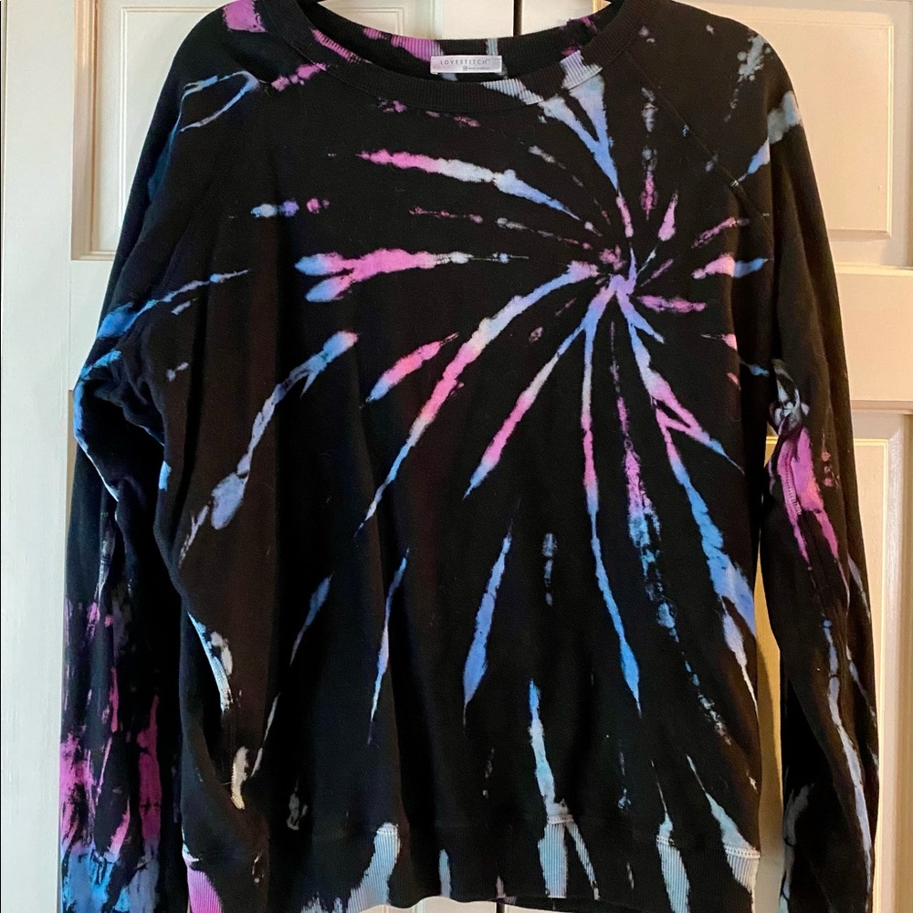Love Stitch Midnight Tie Dye Loungewear from Closet Candy, size medium, NWOT